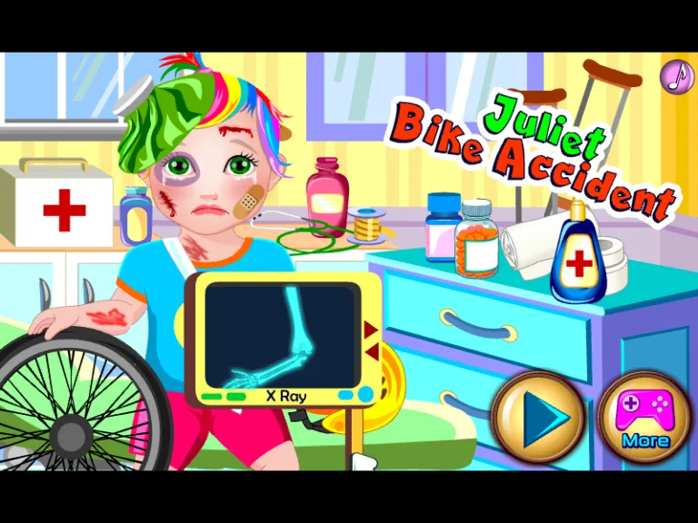 Baby Juliet Bike Accident, captura 1