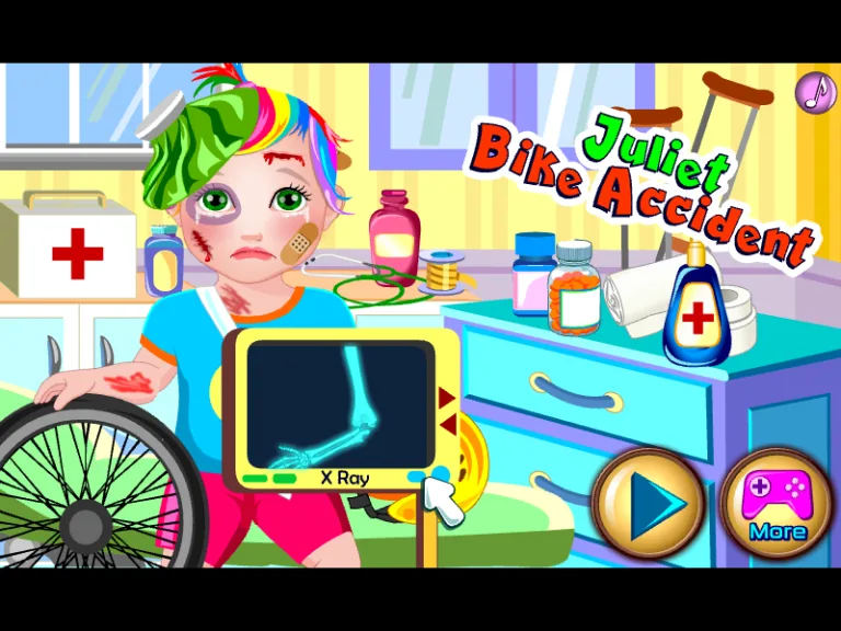 Baby Juliet Bike Accident, captura 2