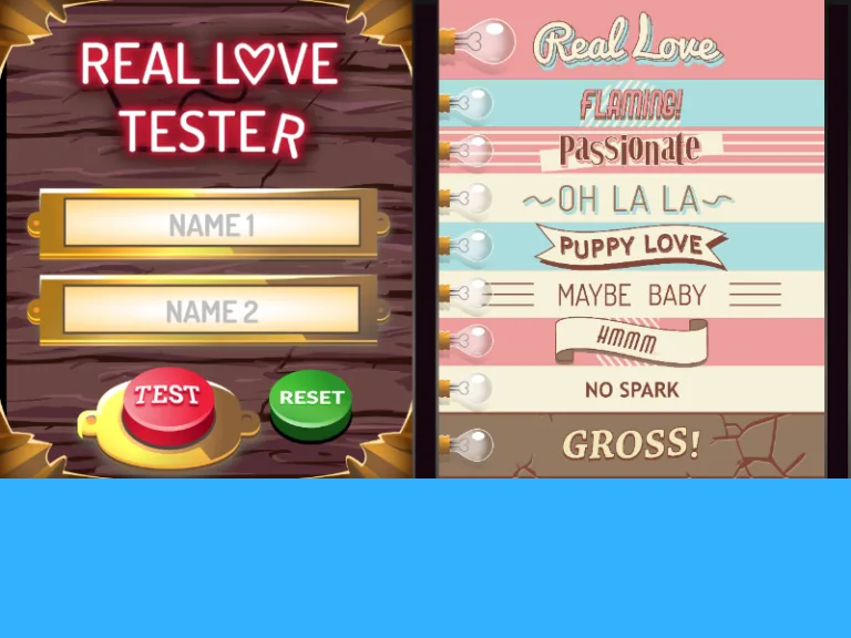 Real Love Tester, captura 3