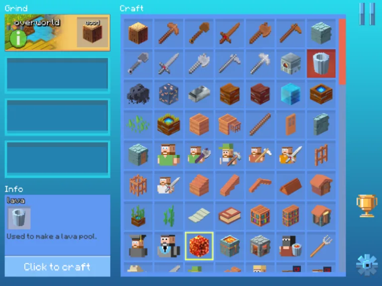 Grindcraft Remastered, screenshot 1